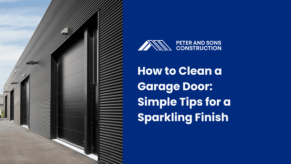 how to clean a garage door