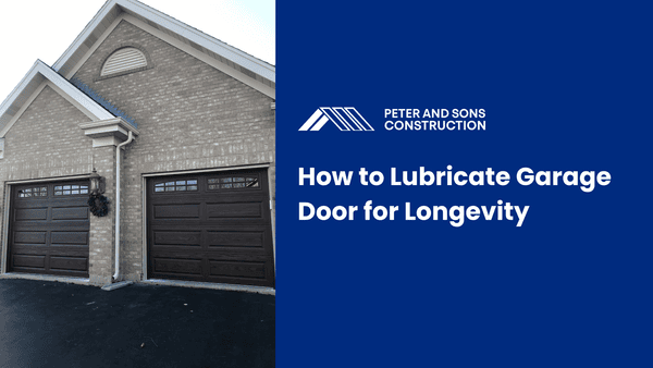 how to lubricate garage door