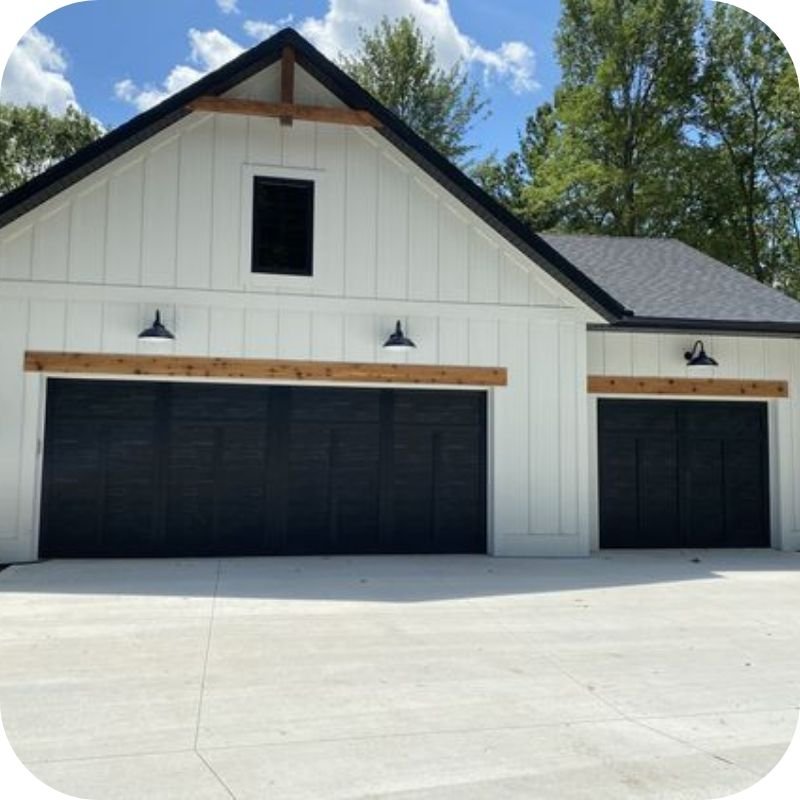 single vs double garage door sizes