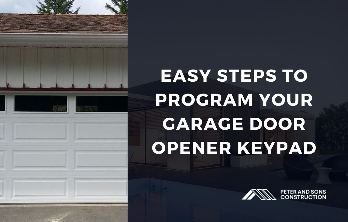 Easy Steps to Program Your Garage Door Opener Keypad