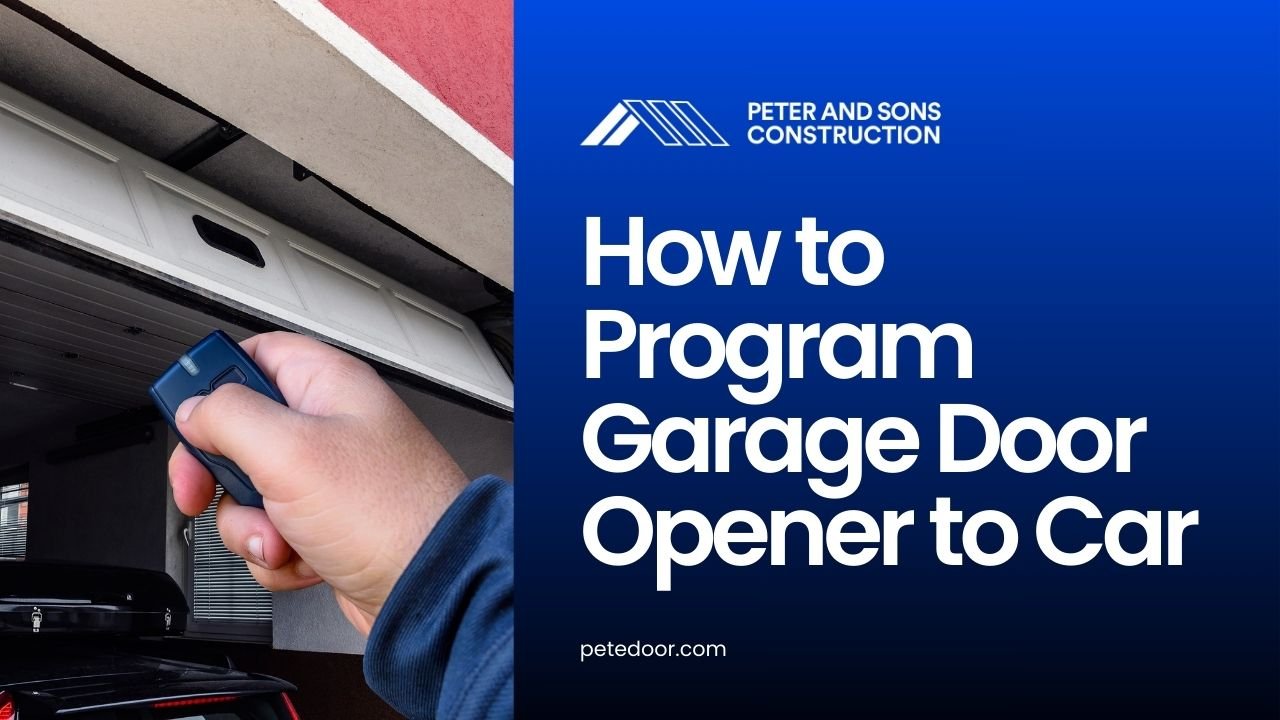 how to program garage door opener to car