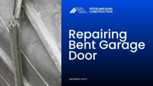 how to repair a bent garage door