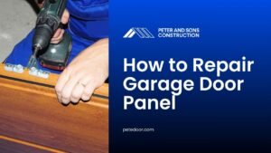 how to repair garage door panel