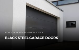Black Steel Garage Doors