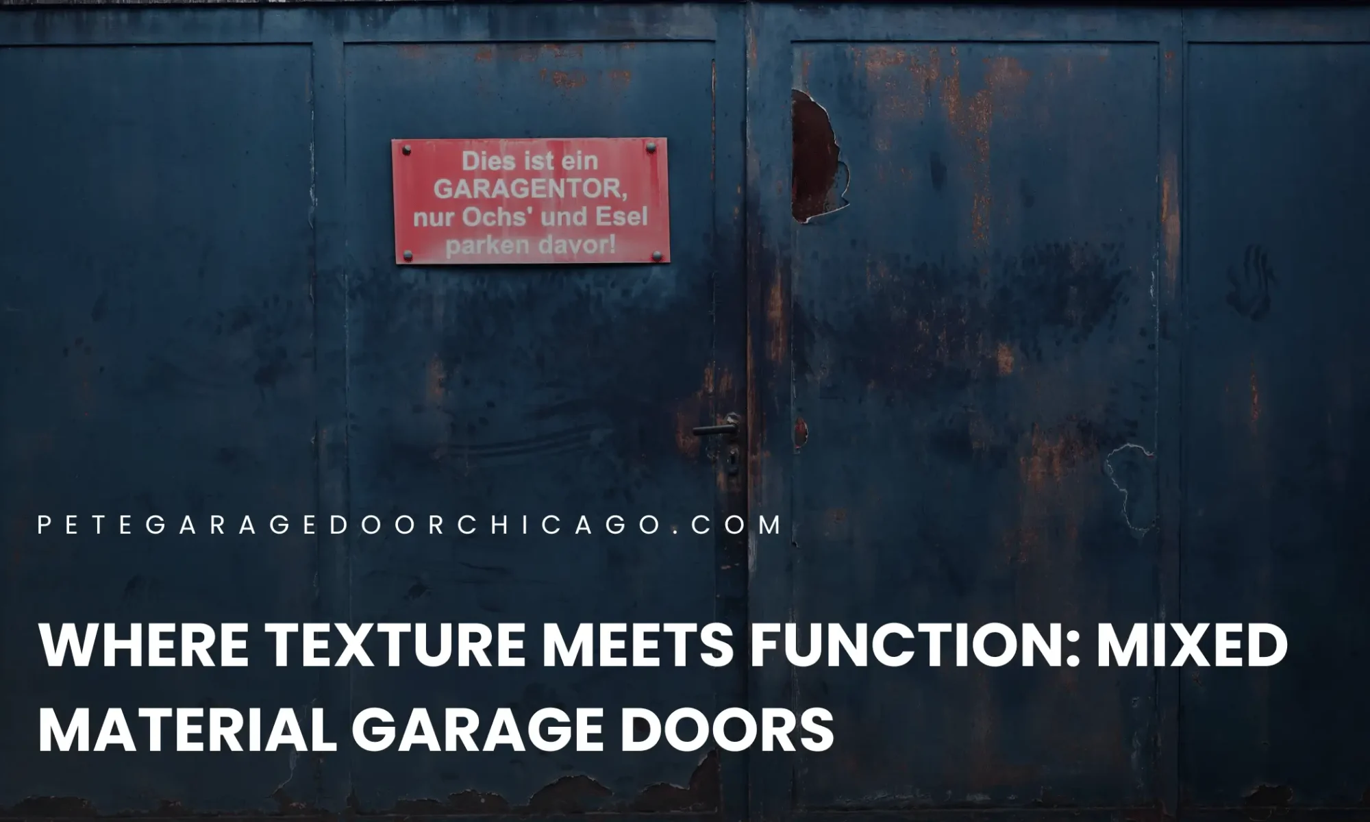Where Texture Meets Function: Mixed Material Garage Doors