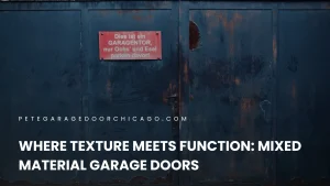 Where Texture Meets Function: Mixed Material Garage Doors